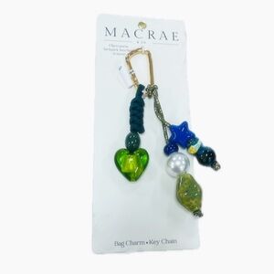 NWT ⚜️💙⚜️ MACRAE & Co. Multicolor Whimsical Key Chain Bag Charm